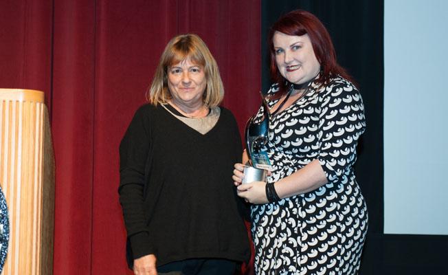Left to Right, Ivy Tombak, LItchfield Entertainment, and Sharon Jennings, APM Music