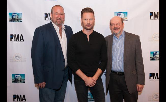 Left to Right: Hunter Williams, Executive Director, PMA, Composer Brian Tyler, Journalist Jon Burlingame
