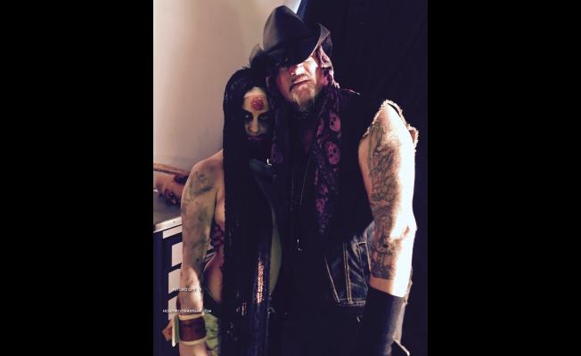 Sara Hedgren and Robert J. Sexton on the set of PSYCHO CITY, TX. - VR