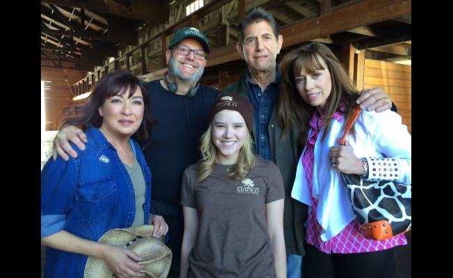 Left to Right: Elizabeth Pena, Jay Silverman, Taylor Spreitler, Peter Coyote, Mackenzie Phillips