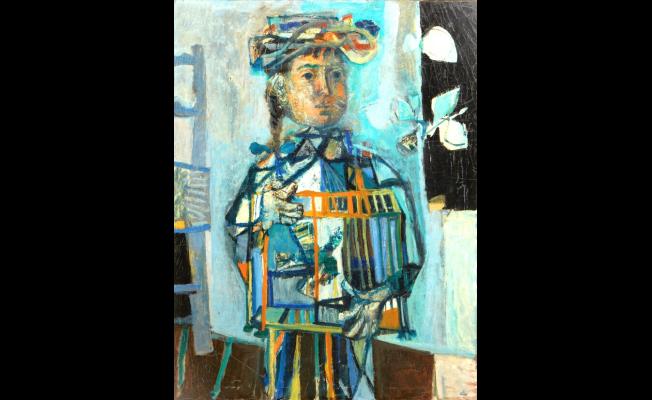An Oil on Canvas Painting by Antoni Clave is Included Within the Kirk & Anne Douglas Auction, May 18