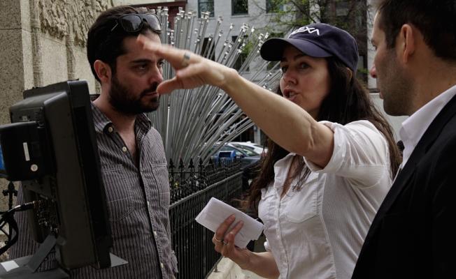 On Set - Cinematographer Alain J. Carmona, Director Romina Schwedler, Co-Producer Ruben Rodas