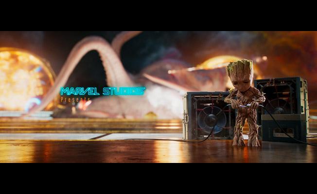 Guardians of the Galaxy Vol. 2 main title image courtesy of Sarofsky.