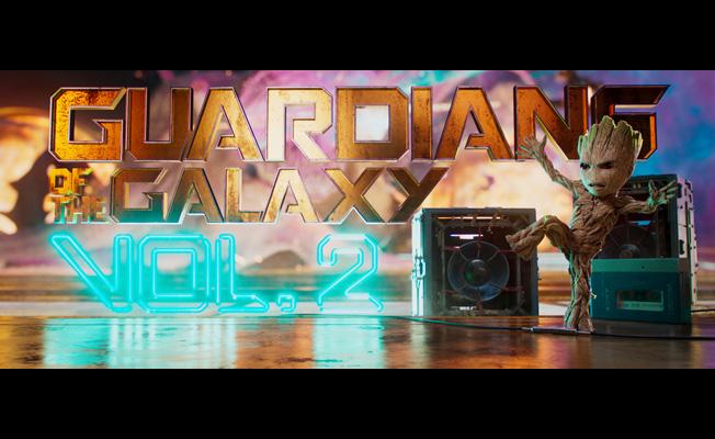 Guardians of the Galaxy Vol. 2 main title image courtesy of Sarofsky.
