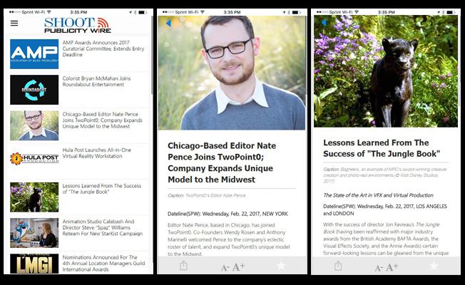Access all latest and recent posts to the SHOOT Publicity Wire