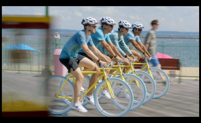 Scene from latest broadcast and digital campaign for Garmin's new Vivoactive 3 smartwatch.