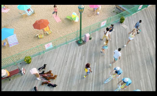 Scene from latest broadcast and digital campaign for Garmin's new Vivoactive 3 smartwatch.