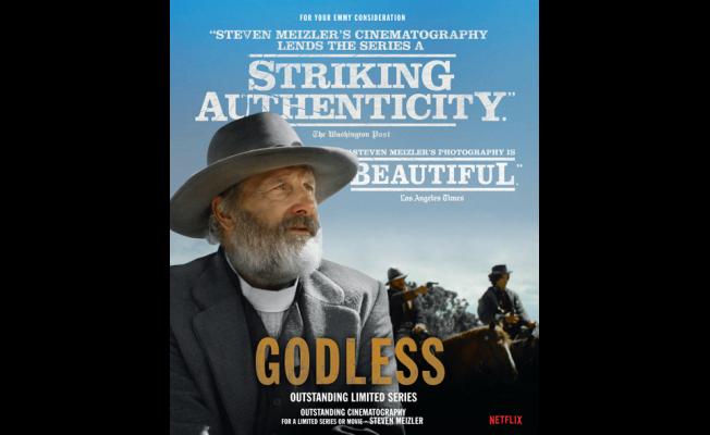 In GODLESS, notorious criminal Frank Griffin (Jeff Daniels) and his gang of outlaws are on a mission of revenge against Roy Goode (Jack O’Connell), a son-like protégé who betrayed the brotherhood.