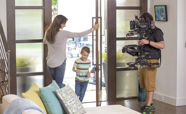 Behind-the-scenes image from JELD-WEN shoot in Charlotte, NC, courtesy of Wondersmith.