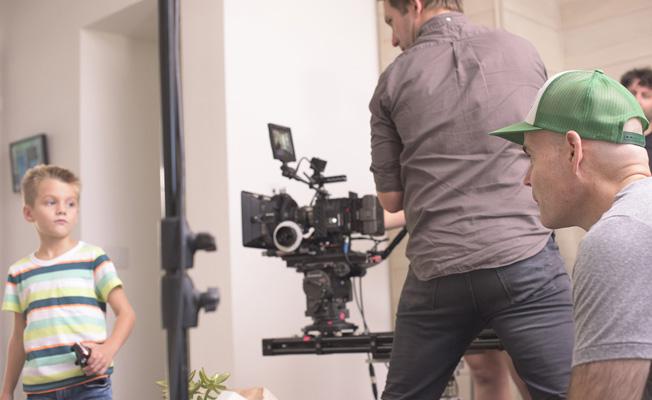 Behind-the-scenes image from JELD-WEN shoot in Charlotte, NC, courtesy of Wondersmith.