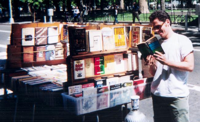 High-Rise Book Stand on W4th Street, Manhattan