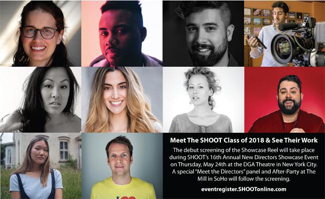 Meet the SHOOT NDS Class of 2018 (from left top row) Meghann Artes, Cameron Busby, Erin Collett, Andy Dulman, (from left middle row) Erica Eng, Lissette Feliciano, Maja Fernqvist, Matt Fisher, (from left bottom row) Tiffany Frances, Lan Freedman... (continued next image)